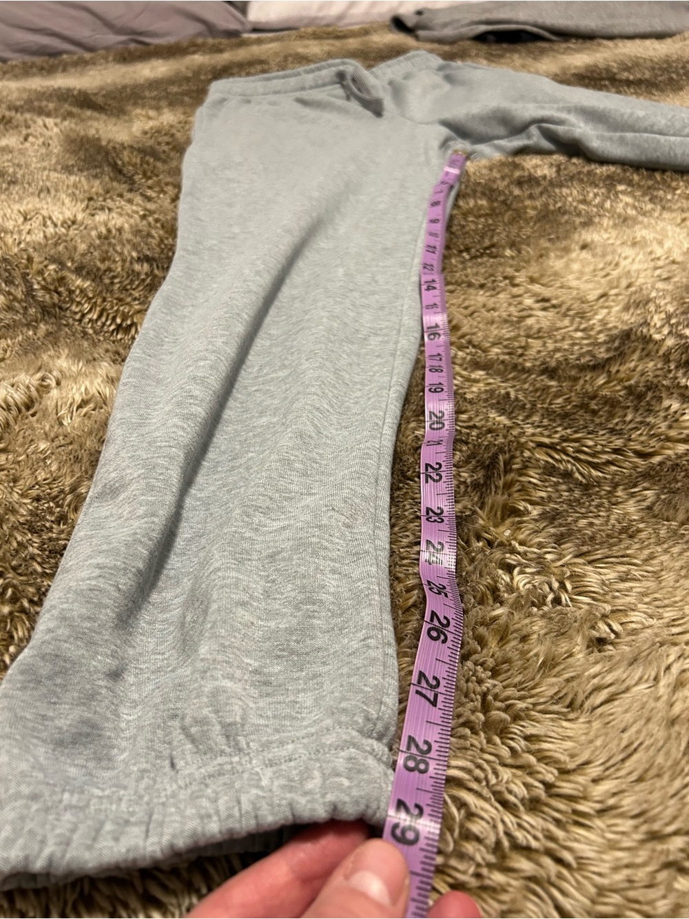 Light Gray Men's Fleece Joggers with Drawstring